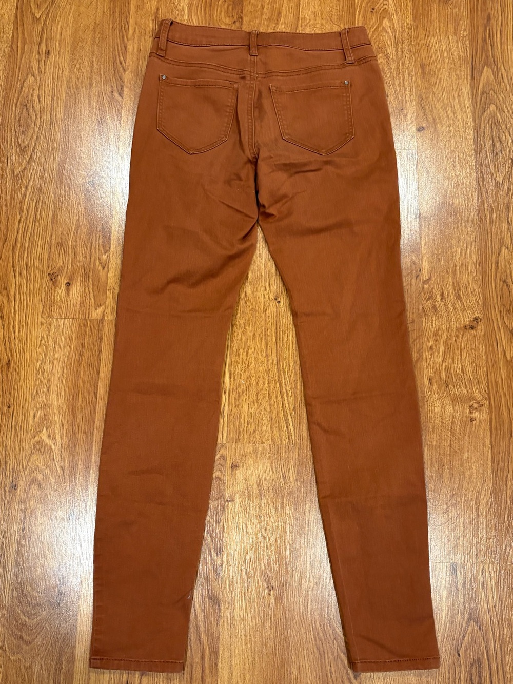 RW&CO Natalie Rust Skinny Pants S Burnt Orange Fall Preppy Dark Academia - Picture 4 of 8